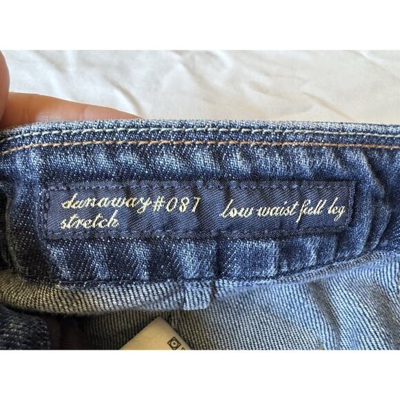 Citizens Of Humanity Y2K Size 25 Dunaway Low Rise Full Leg Crop Jeans Flare Leg - Picture 4 of 10